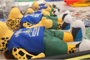 Solo the Mascot were amongst the Games Merchandise samples provided by Ausmart Company Limited.