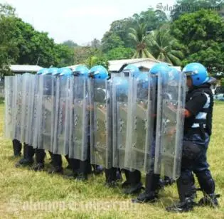 Mr Marshall said the joint exercises are designed to prepare Police units to work together managing civil unrest, protests, prison breakouts and other major incidents.
