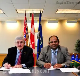 Kwantlen's President and Vice-Chancellor John McKendry and CITREC CEO Ashwant Dwivedi signed the MoU in a ceremony last week.