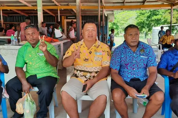 Premier Hon. Clay Forau and few other MPAs who were vaccinated during launch day.