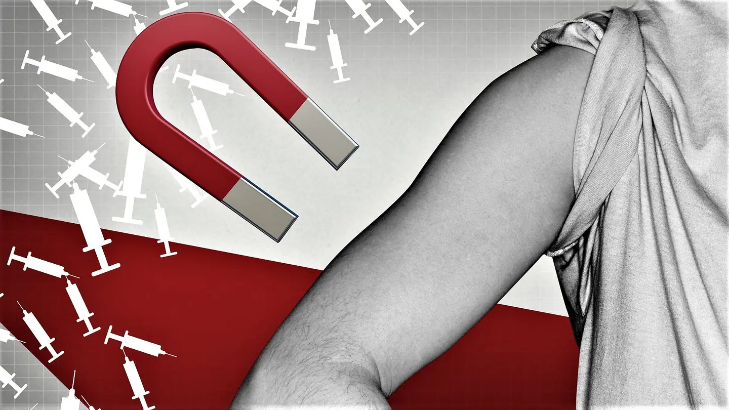 Such claims are not new, several social media users overseas, often tied to antivax groups online, have shared videos that appear to show magnets sticking to people’s arms where they say they were injected.