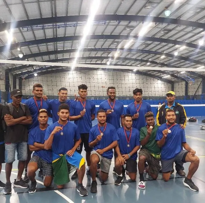 Winning Bronze has set a new record for the Solomon Islands Indoor Volleyball men's team.