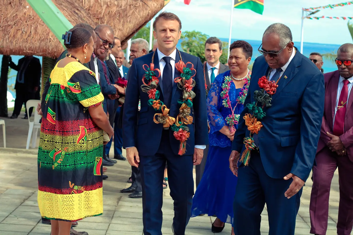 In a speech in Vanuatu, Macron, the first French president to have set foot on the Pacific islands nation since war leader Charles de Gaulle, said France would work "shoulder to shoulder" with states in the region to preserve their independence.