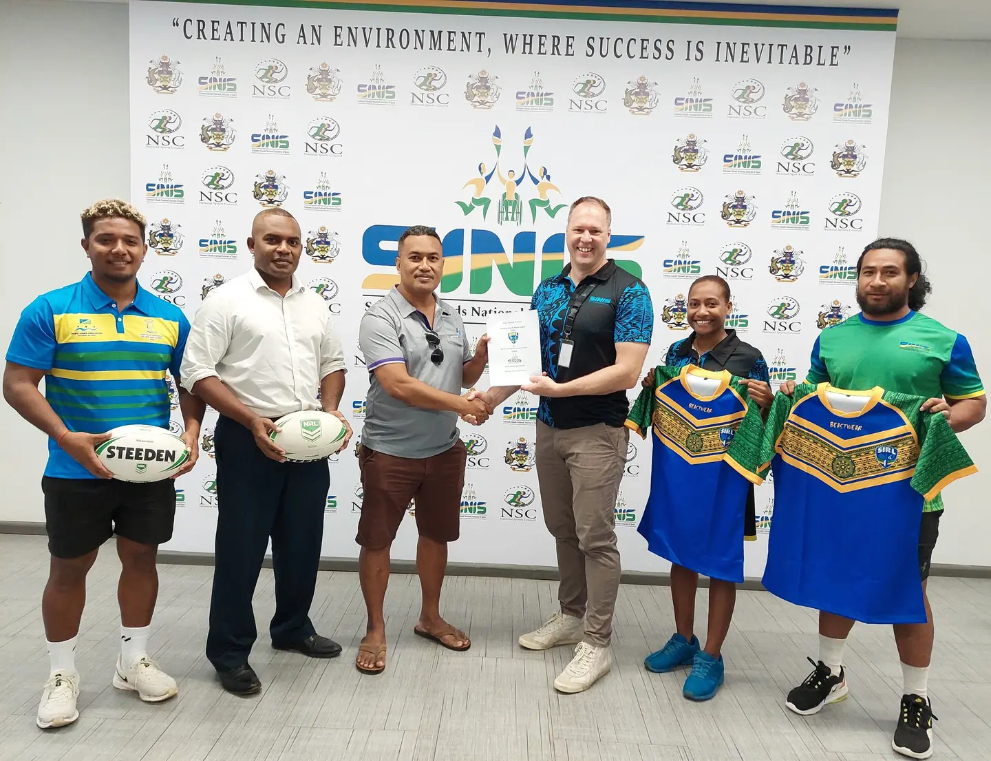 SIRL President, Jerry Tengemoana said the signing marks another milestone for the establishment for ‘Rugby League’ in Solomon Islands.