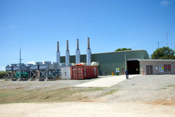 The Lungga power station east of Honiara.