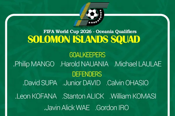 The team will travel to Fiji tomorrow and will take on the host nation on Thursday 10 October at 6:00 pm at the HFC Stadium.