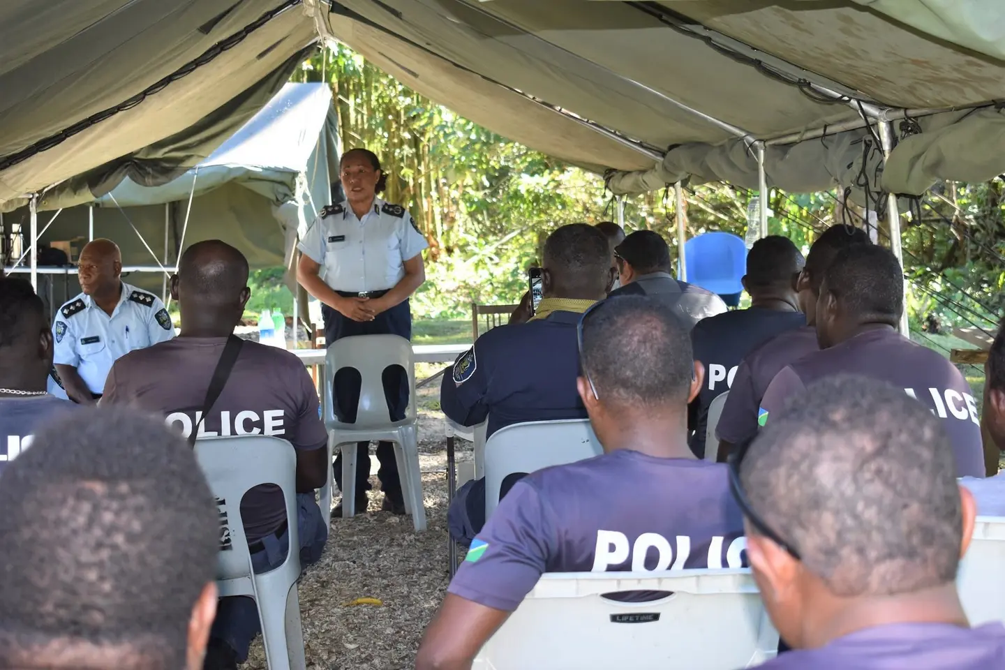 "We as officers of the RSIPF have to work together with communities in the western border to ensure the COVID-19 does not enter our country from Bougainville,” says Deputy Commissioner Matanga.