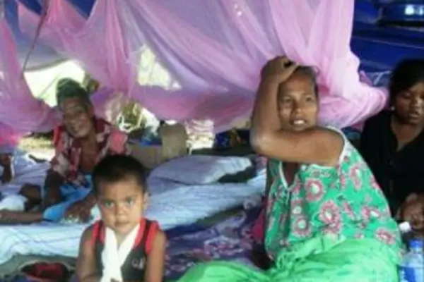 Help in need: For AusAID, food and shelter was a priority after the tsunami in the Solomon Islands.