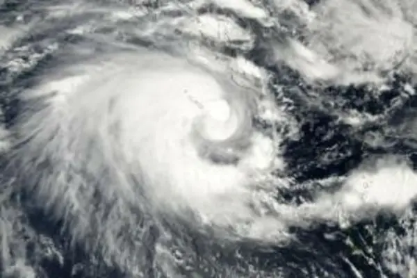 The recent bad weather is associated with a depression close to the Solomon Islands.