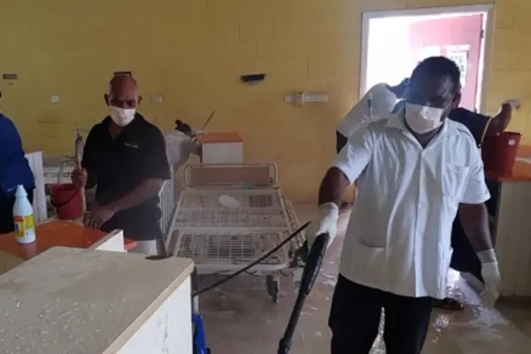The Chairman of Anti-Microbial Stewardship Committee, Dr Alex Munamua explained the work done involved thorough dusting and scrubbing of windows, walls, floors, ceilings and disinfecting beds, cupboards, chairs and so forth.