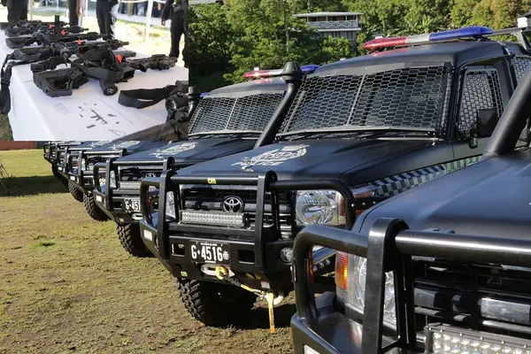 The AFP Policing Partnership Program (RAPPP) handed over 13 vehicles and 60 Daniels Defense MK18 rifles.