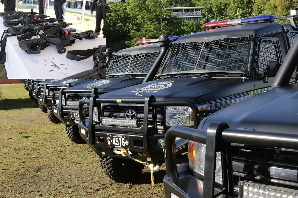 The AFP Policing Partnership Program (RAPPP) handed over 13 vehicles and 60 Daniels Defense MK18 rifles.