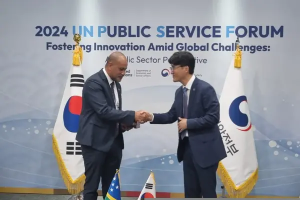 The Minister for Public Service, John Tuhaika Jr held a bilateral meeting with Deputy Minister for Planning and Coordination, Mr. Jung, Young Jun.
