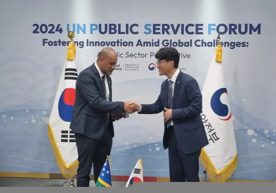The Minister for Public Service, John Tuhaika Jr held a bilateral meeting with Deputy Minister for Planning and Coordination, Mr. Jung, Young Jun.