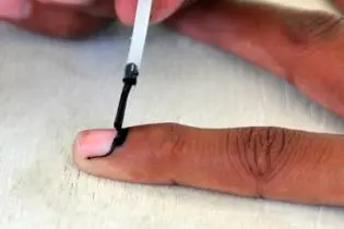 The new improved voter ink will tell polling officials if someone had already voted.