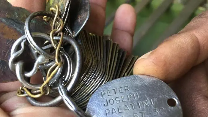 US dog tags found in Solomon Islands.