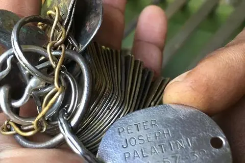 US dog tags found in Solomon Islands.