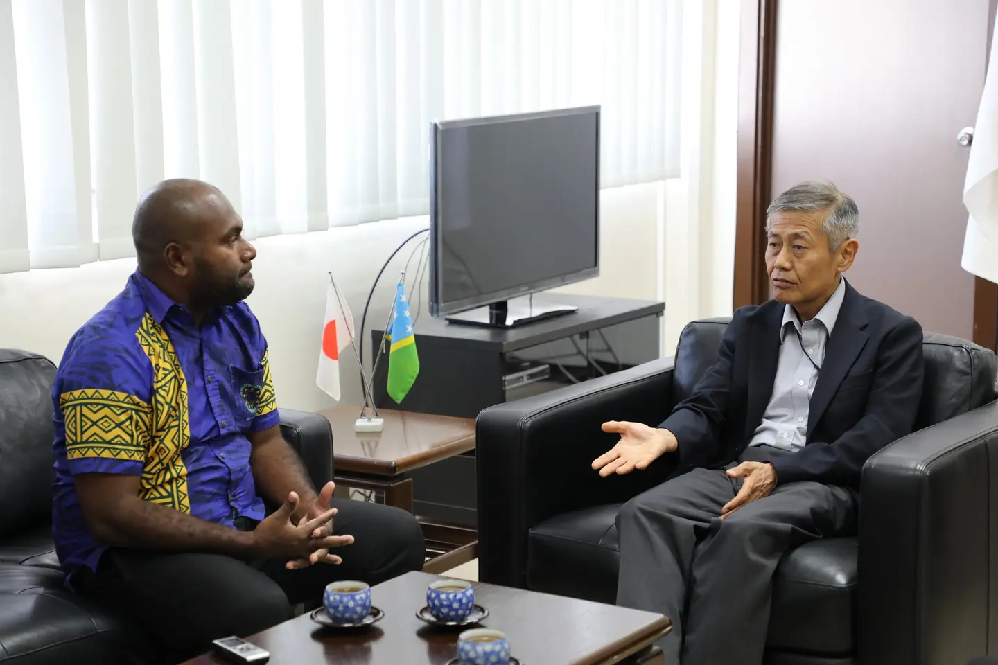 MRD Permanent Secretary, Dr Samson Viulu and the Japanese Ambassador His Excellency, MIWA Yoshiaki this week discussed possible areas of collaboration.