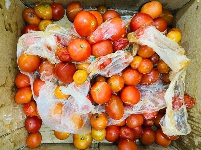 The undeclared items of fresh fruits and vegetables were identified through customs and biosecurity X-ray screenings.