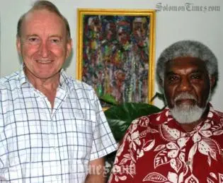 RAMSI Special Coordinator, Graeme Wilson and Vanuatu's Foreign Minister, Joe Natuman