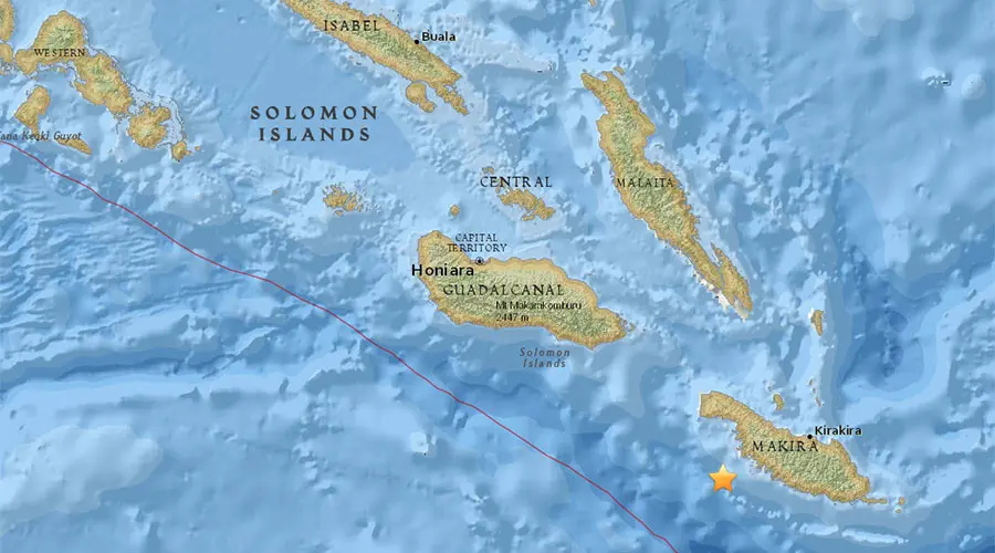 The epicentre of the quake was registered at a depth of 48.7km, according to USGS.