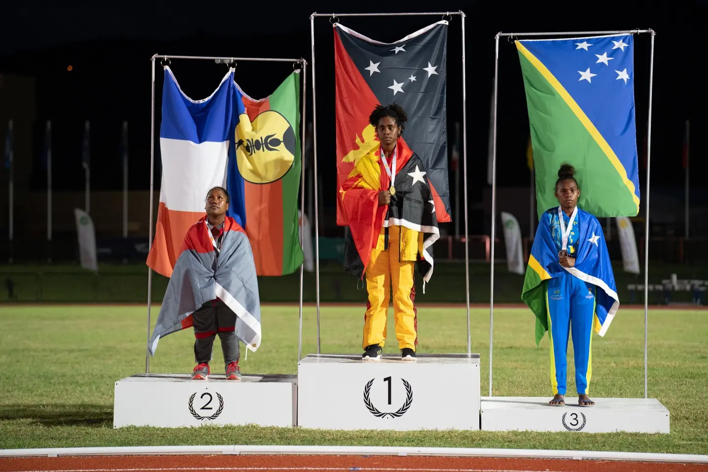 Jeminah Otoa got the Bronze Medal at the women’s ambulant 100m event.
