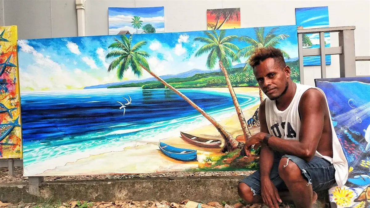 He says that that art plays a vital role in preserving the beauty of our culture, our way of life, and transferring that onto a canvas is the power of art.