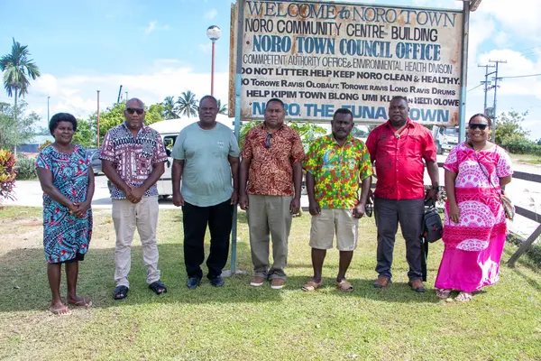 MRD Team and Noro Township President and two Councillors after the courtesy visit in Noro.