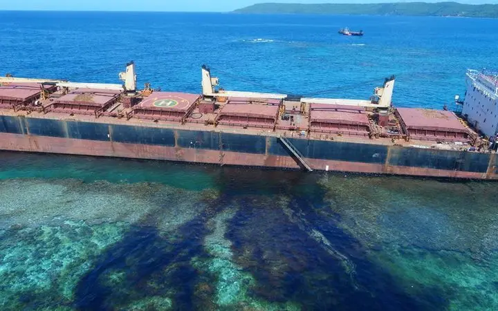 About 75 tonnes of fuel oil are understood to have leaked out of the stricken vessel already, creating a large slick that is creeping towards the UNESCO-listed southern stretch of Rennell Island, the world’s largest raised coral atoll.