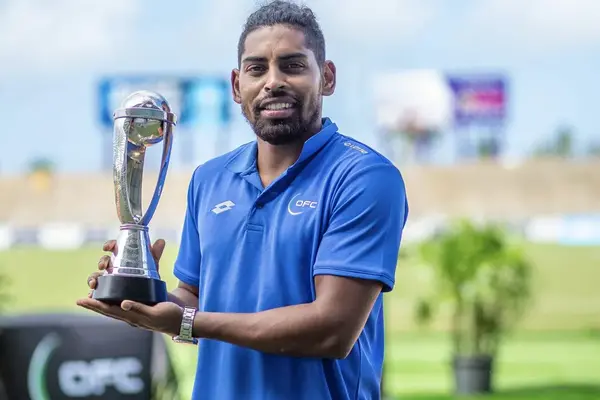 Fiji men's captain and OFC Ambassador Roy Krishna assisted with the draw for the OFC U-19 Championship 2022.