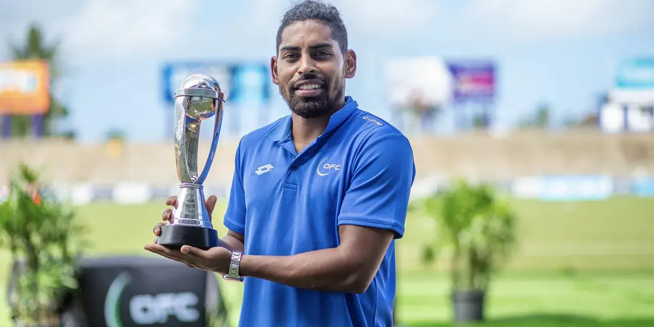 Fiji men's captain and OFC Ambassador Roy Krishna assisted with the draw for the OFC U-19 Championship 2022.