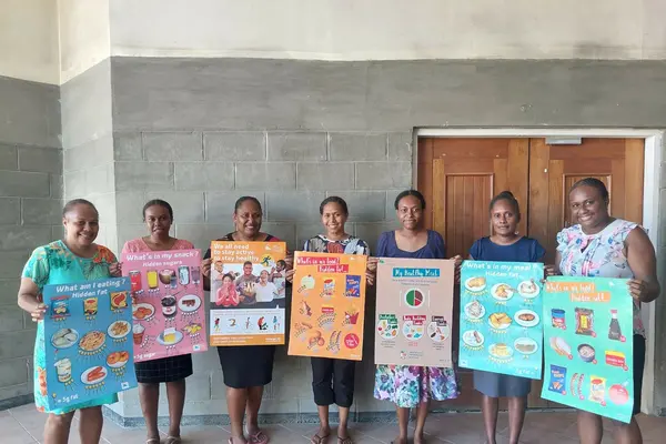 The team thanked SPC for the nutrition posters given to food dietetic services at the NRH, stated the posters are very handy to their awareness program.