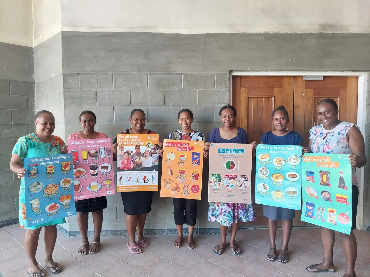 The team thanked SPC for the nutrition posters given to food dietetic services at the NRH, stated the posters are very handy to their awareness program.