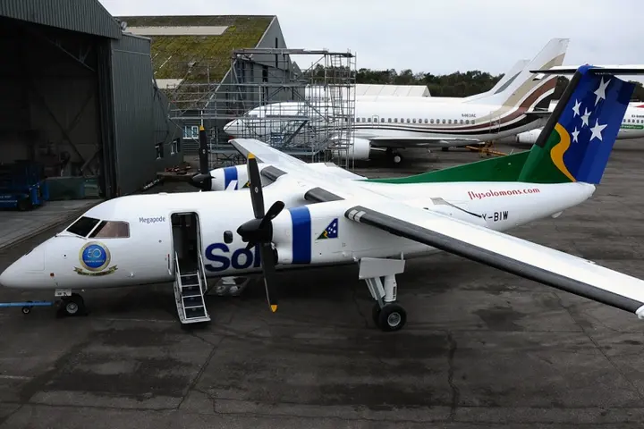 Solomon Airlines was able to demonstrate its creditworthiness, and the viability of the project, which was to purchase the Dash-8 aircraft, Megapode.
