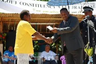 Deputy Prime Minister, Hon. Manasseh Maelanga in Gao-Bugotu this week.