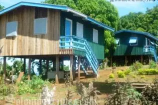The completed homes donated by the Salvation Army of Papua New Guinea.