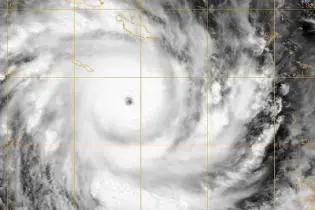 Cyclone Ului, recorded yesterday as it travels South of Solomon Islands.