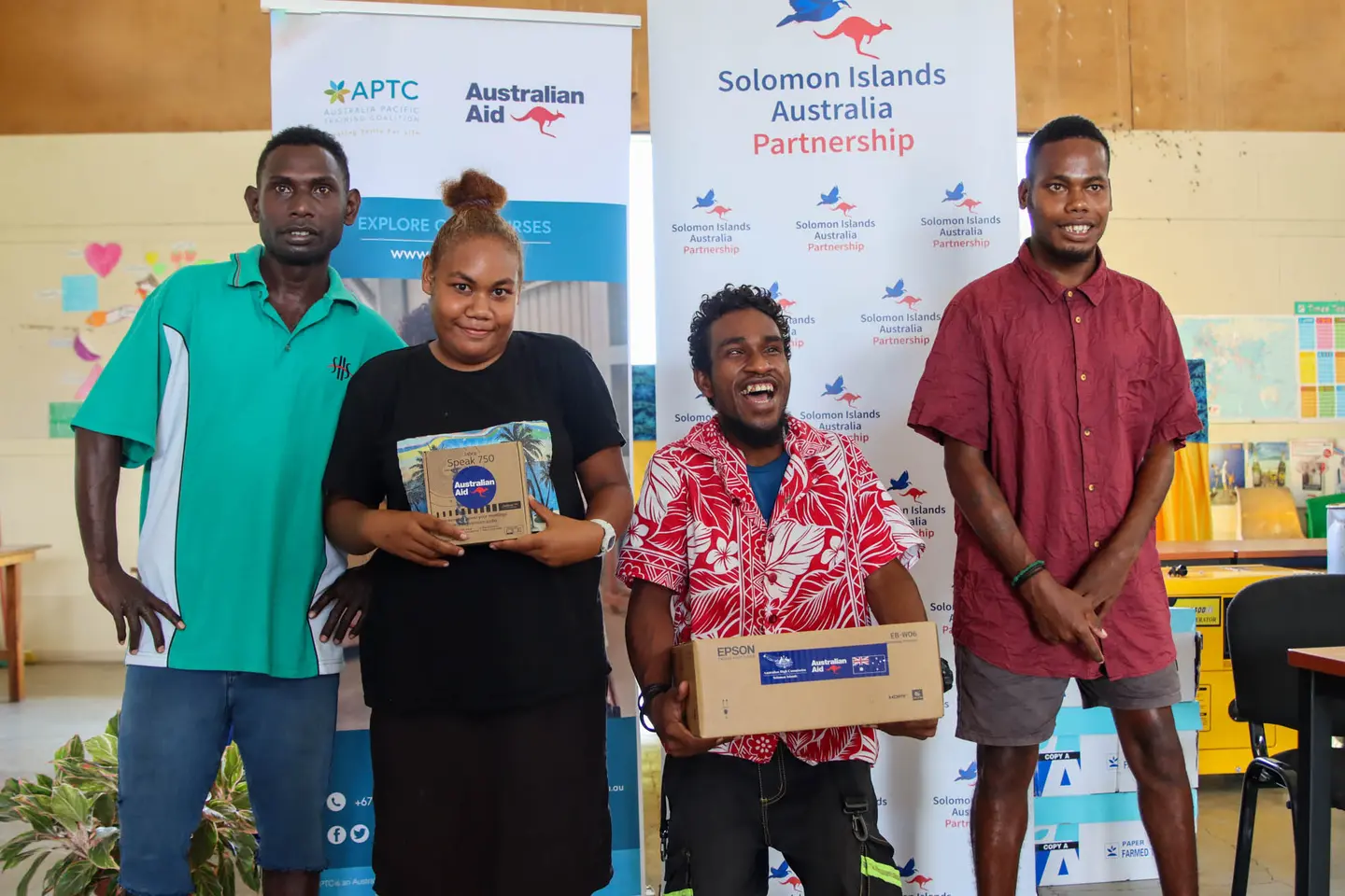 Items handed over includes a generator (plus drum fuel), ICT equipment, and furniture which will ensure a comfortable learning environment and enable students to continue their studies during power outages.