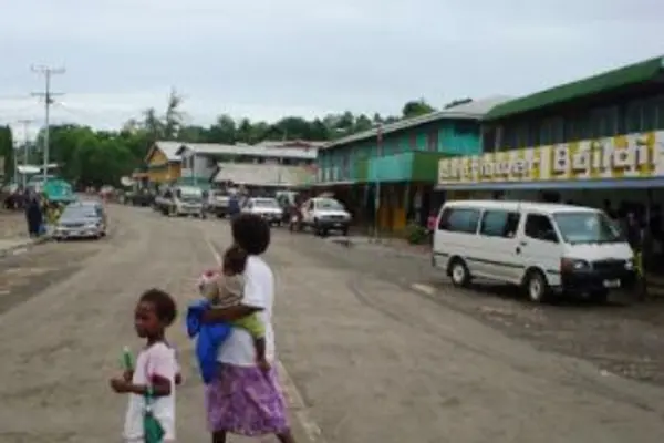 A busy day in Auki town, the provincial capital of Malaita.