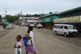 A busy day in Auki town, the provincial capital of Malaita.