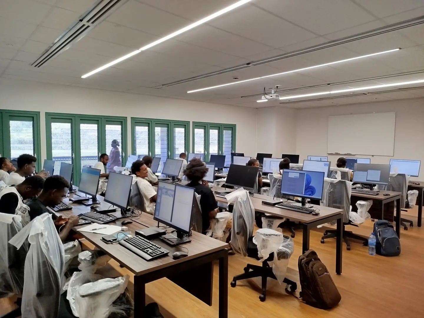 The brand-new campus boasts cutting-edge facilities for an enhanced learning experience, including advanced technology in lecture rooms, collaborative spaces, and well-equipped study areas.