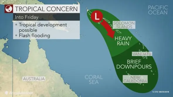 Rain and thunderstorms have already brought heavy rainfall to parts of the Solomon Islands, and additional downpours are forecast in the coming days.