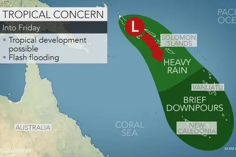 Rain and thunderstorms have already brought heavy rainfall to parts of the Solomon Islands, and additional downpours are forecast in the coming days.