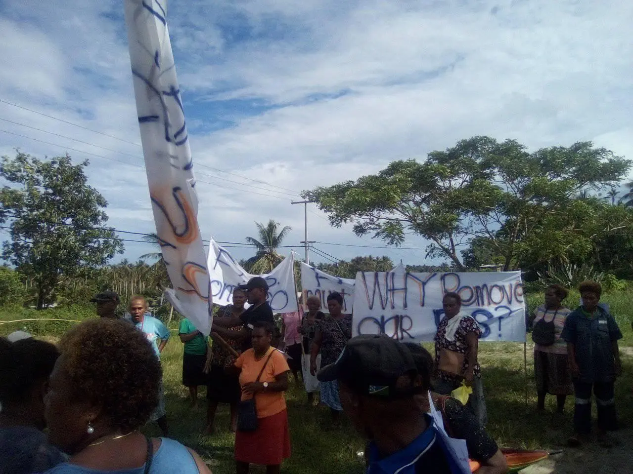 The protest was streamed live on Facebook by the Youth Online Campaign - a youth movement seeking to empower youths through training and dissemination of information.