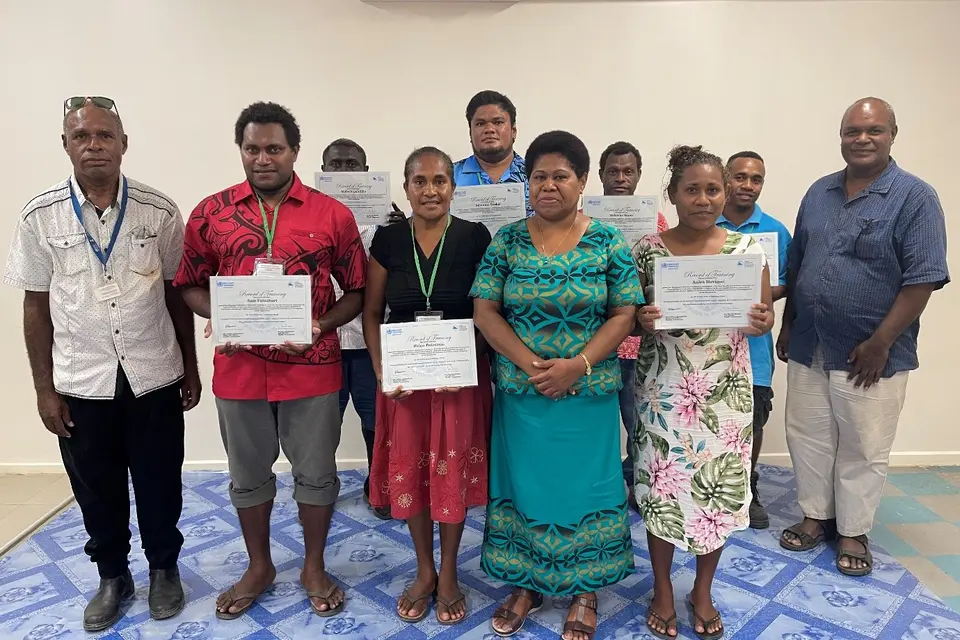 Participants for the three days training included lab technicians from from hospitals in Malaita, Makira, Temotu, Choiseul, Helena Goldie and Atofi.