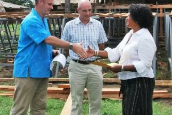 Australian High Commissioner Matt Anderson and New Zealand High Commissioner Mark Ramsden made the announcement today at the Festival Village.