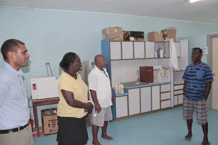 Health PS visited the various hospital departments, laboratory, surgical, neo-natal, medical, pharmacy and so forth spending time listening to the staff there and jotting down notes for necessary follow up actions upon return.