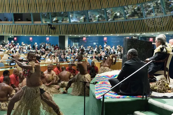A performance by Fiji at the opening of the UN Ocean Conference in 2017.