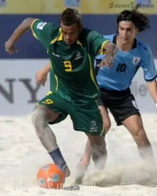 Robert Laua, another Solomon Islands wonder boy gracing the sands of Dubai.