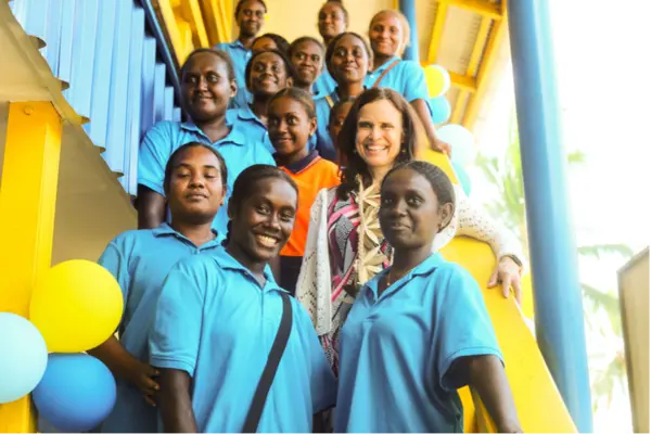 Special guest at the handover ceremony was Australia’s visiting Ambassador for Gender Equality, Ms Stephanie Copus Campbell who witnessed firsthand the impact of this partnership in education.